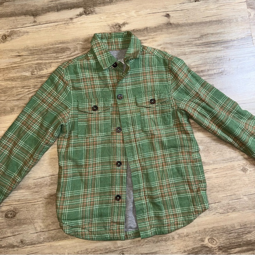 Boys Falls Creek Plaid Flannel Jacket Shirt – Size S (6/7)